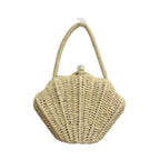 Round Straw Beach Bag